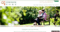 Desktop Screenshot of coriniumcare.com